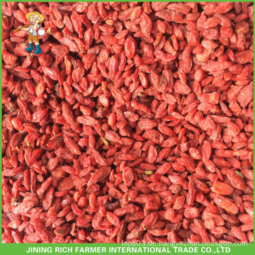 Niedrige Preis Gesundheit Benifits Getrocknete Frucht Getrocknete Goji Beere Preis Vollständige Form Heiße Verkauf Rote Goji Beere 180grains / 50g in 5kg Tasche